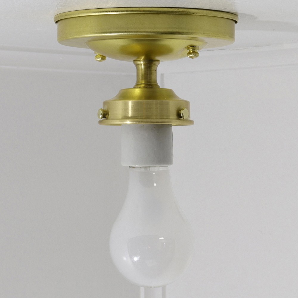 2-1/4in. Fitter Semi-Flush Ceiling Fixture - Unfinished Brass Questions & Answers