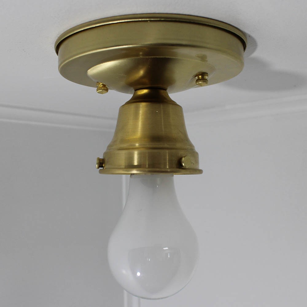 2-1/4 in. Holder Unfinished Brass Flush Fixture Questions & Answers