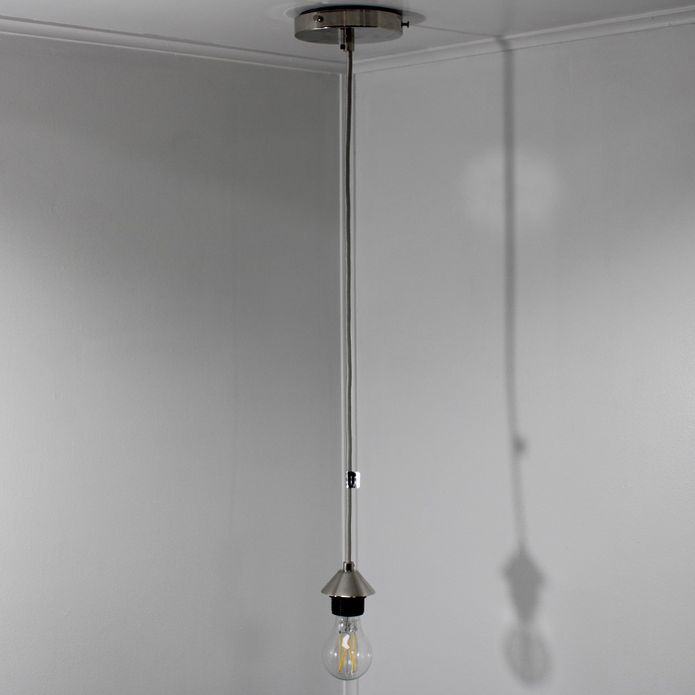 1-5/8 Hole Shade Pendant Fixture with 6Ft Long SVT Silver Pendant Cable Questions & Answers