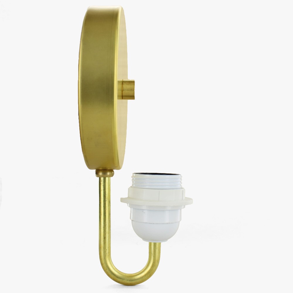 Close to Wall Bent Arm Wall Sconce for 1-5/8 Opening Shades - Unfinished Brass Questions & Answers