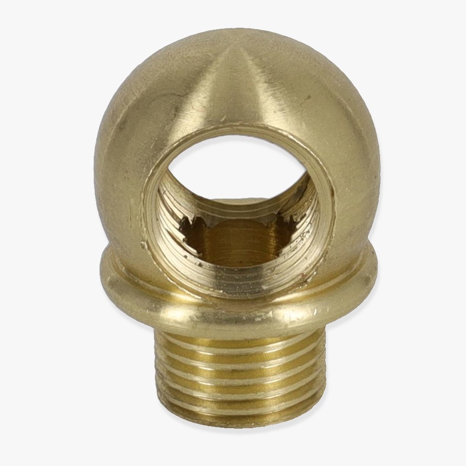 1/8ips Threaded - 5/8in Diameter Tee Fitting Ball Armback - Unfinished Brass Questions & Answers