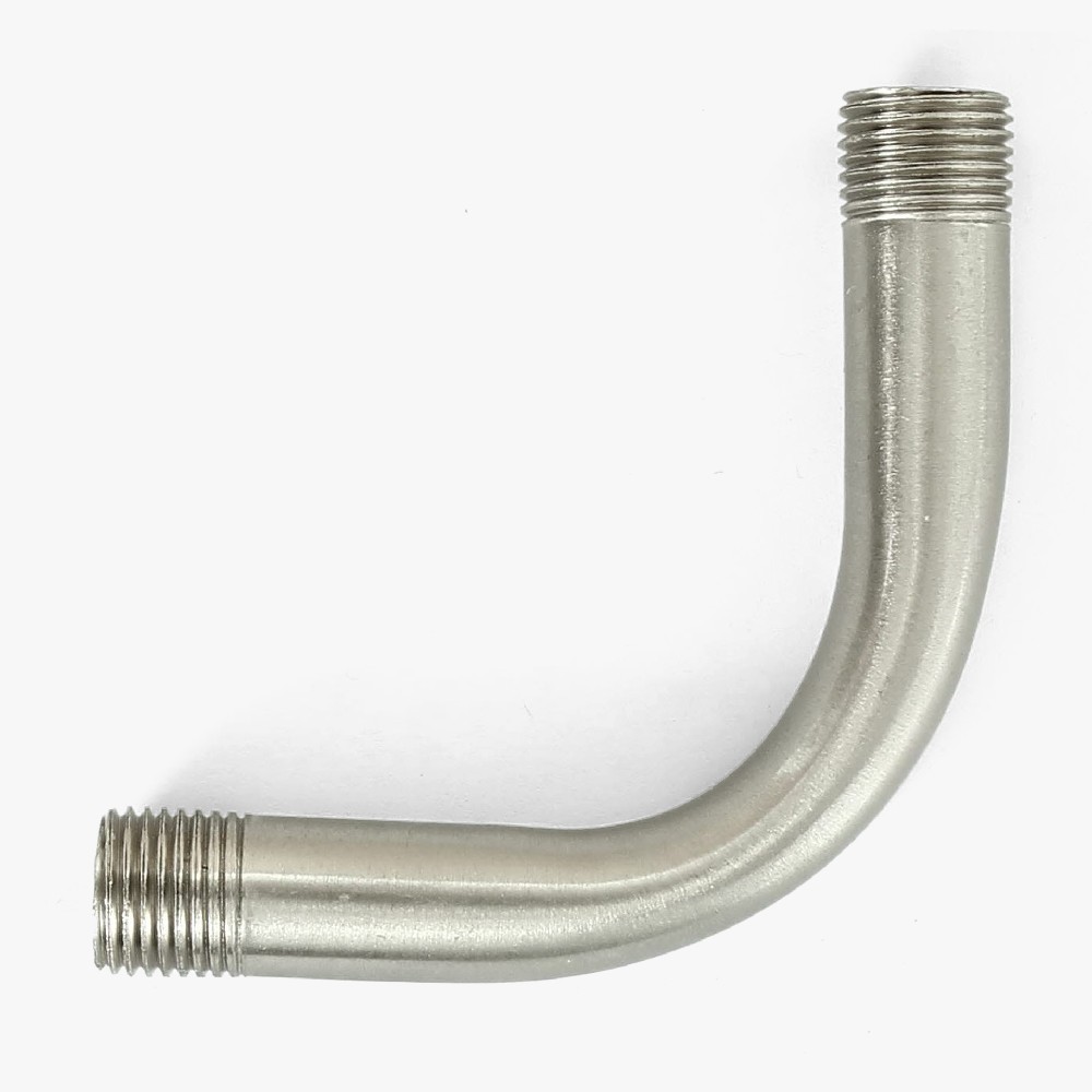 1/8ips Male Threaded 2in Long 90 Degree Bent Arm - Brushed/Satin Nickel Finish Questions & Answers