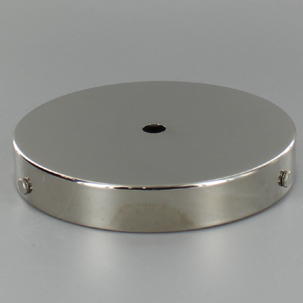 5in Screw Less Face Mount Steel Round Canopy - Polished Nickel Finish Questions & Answers