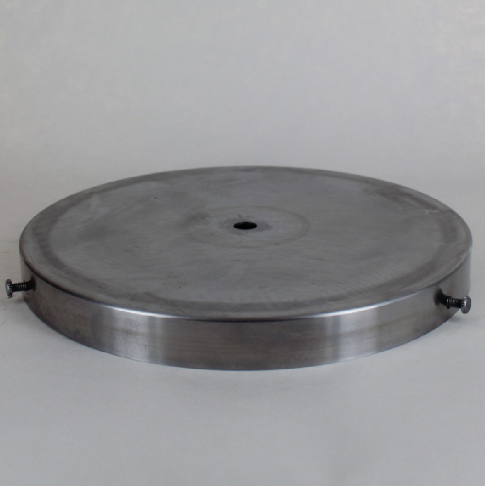 8in Diameter Screw Less Face Mount Steel Round Canopy - Unfinished Steel Questions & Answers