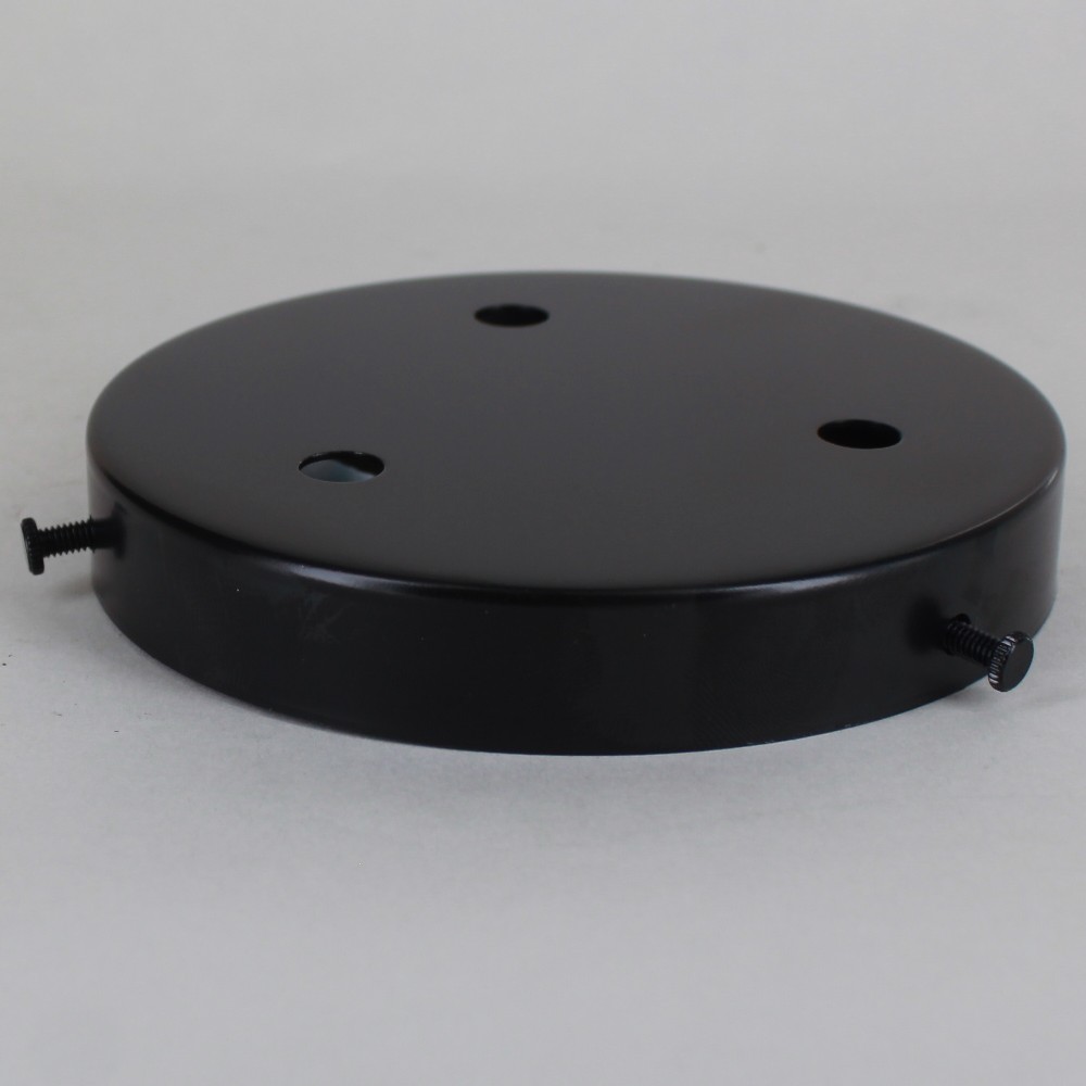 5in 3-Hole Multiport Screw less face mount Canopy - Black Powdercoat Finish Questions & Answers