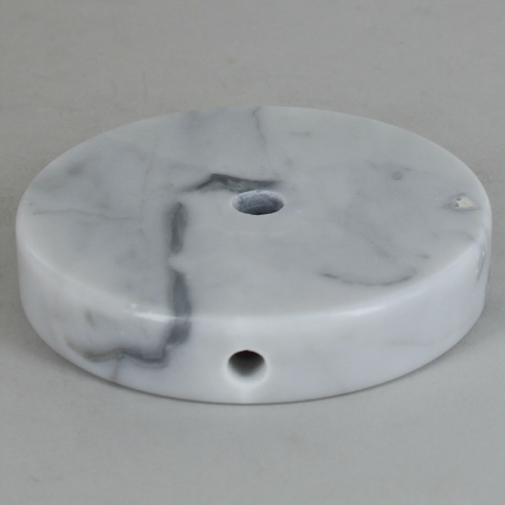 4in Diameter Round Marble Lamp Base - White Questions & Answers