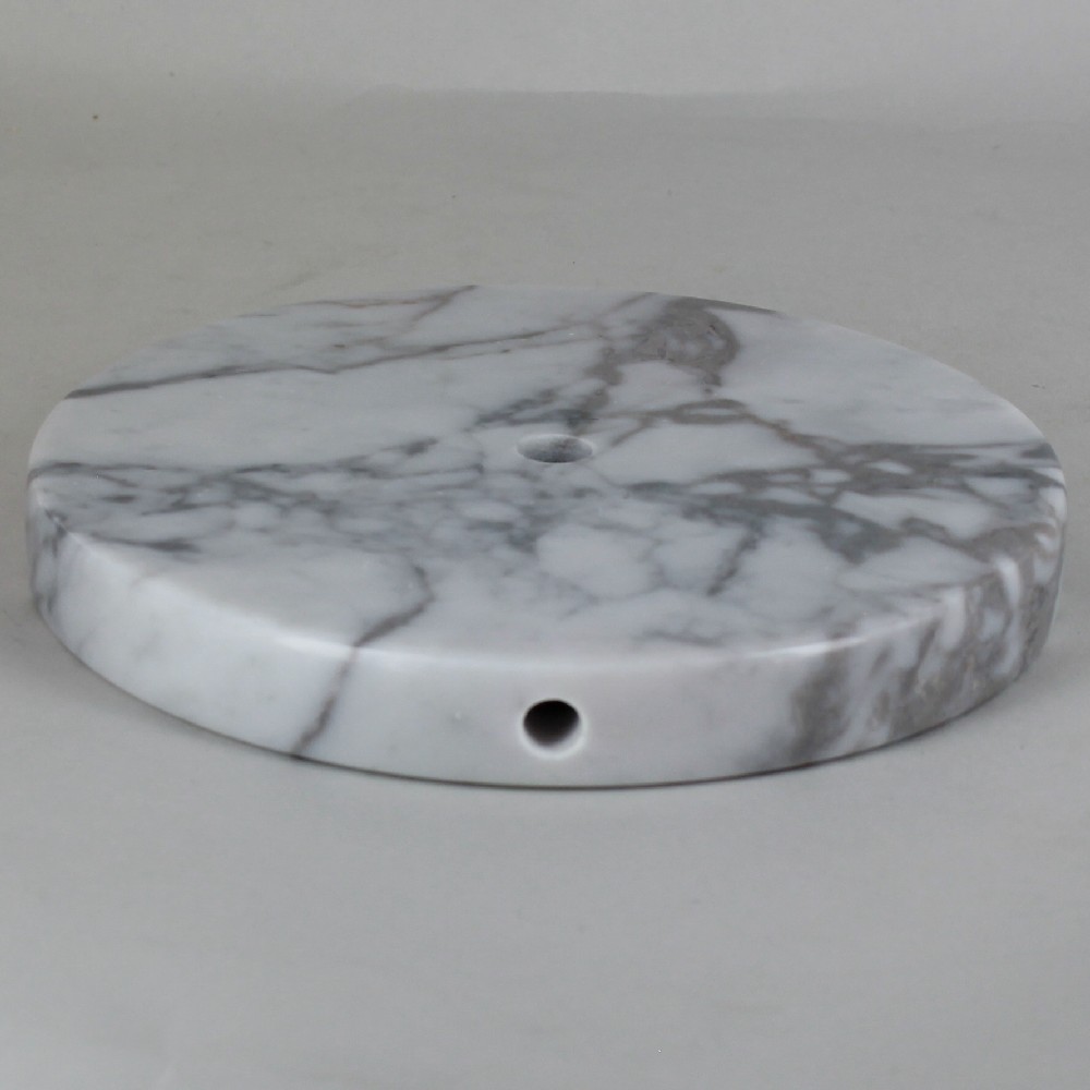 6in Diameter Round Marble Lamp Base - White Questions & Answers