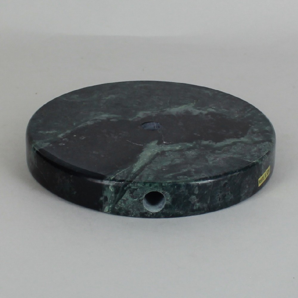 5in Diameter Round Marble Lamp Base - Green Questions & Answers