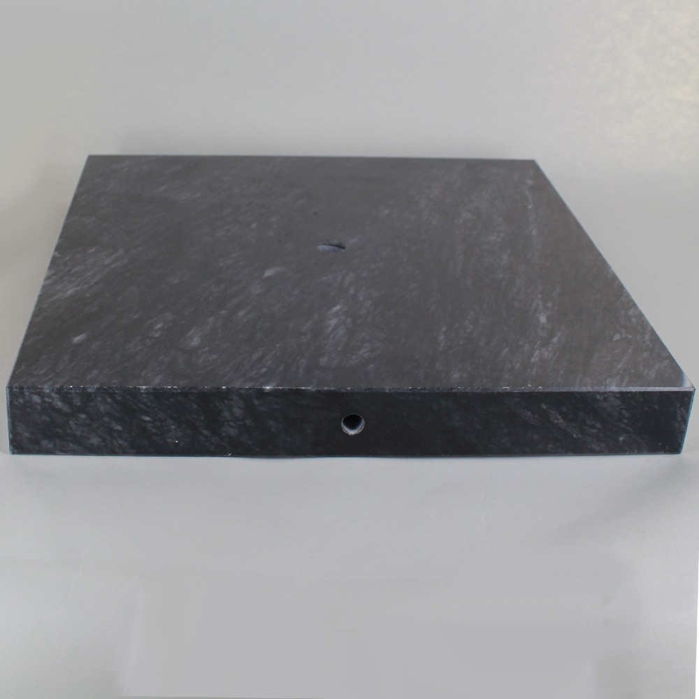 11in Square Marble Lamp Base - Black Questions & Answers