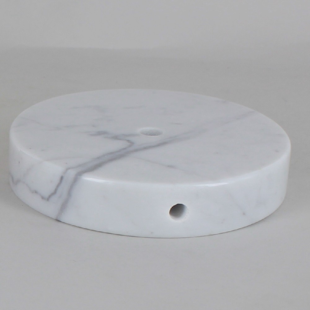 5in Diameter Round Marble Lamp Base - White Questions & Answers