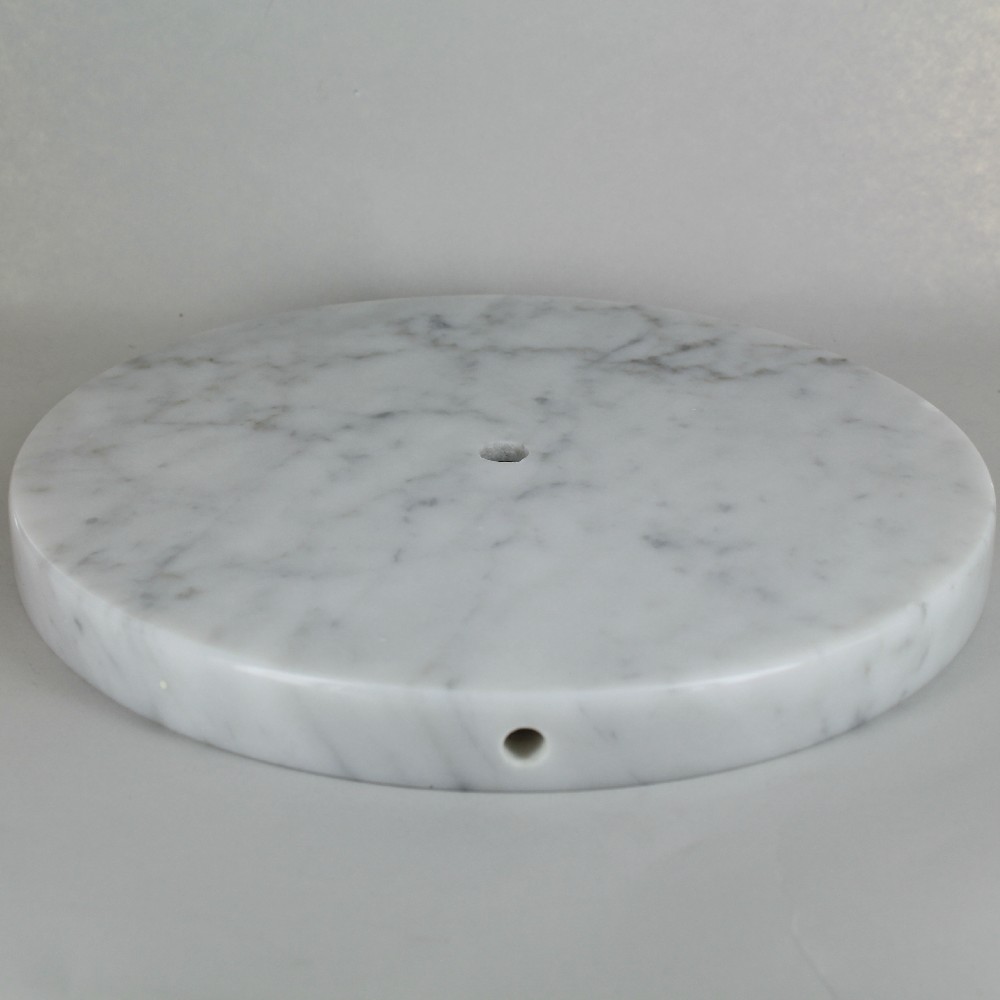 11in Diameter Round Marble Lamp Base - White Questions & Answers