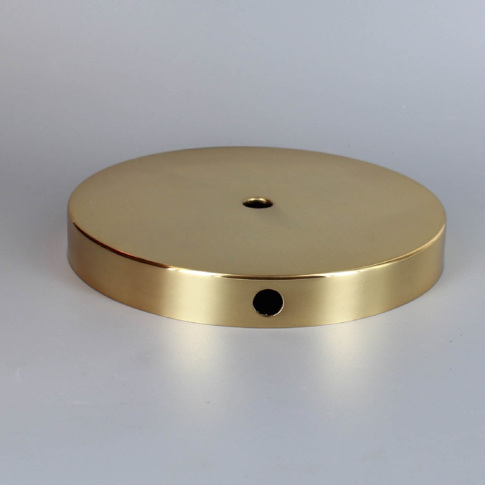 5-3/4in Cast Brass Flat Base with Wire Way - Polished Brass Questions & Answers