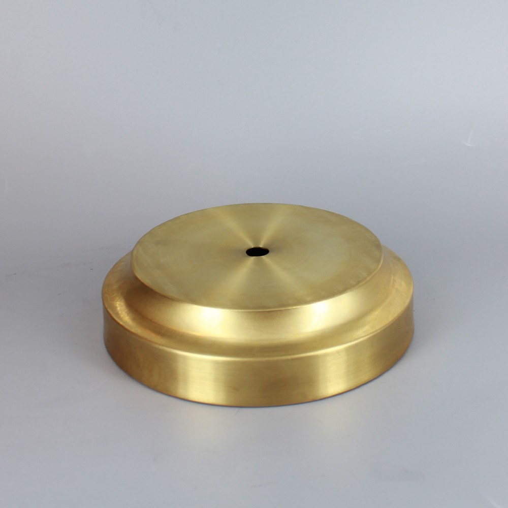 4-1/2in. Seat Spun Brass Cove Base - Unfinished Brass Questions & Answers