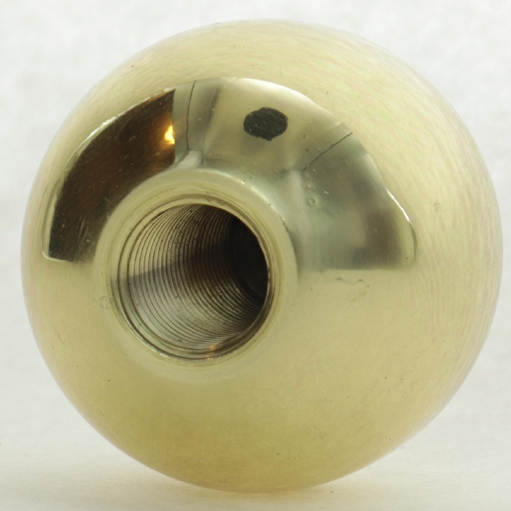 1-1/4in Diameter 1/8ips Threaded Tapped Blind Brass Ball - Polished Brass Finish Questions & Answers