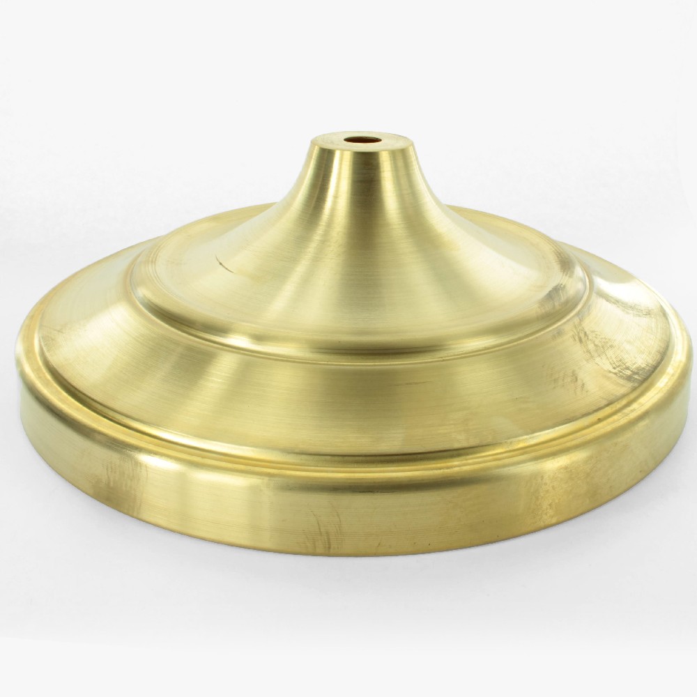 10-3/8in. Diameter Floor Lamp Base with 1/4ips slip through hole - Unfinished Brass Questions & Answers
