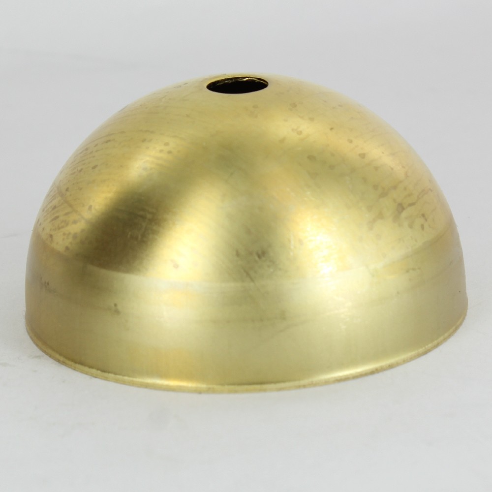 3in. Diameter Half Ball - Inner Piece - 1/8ips Slip Through Center Hole - Unfinished Brass Questions & Answers