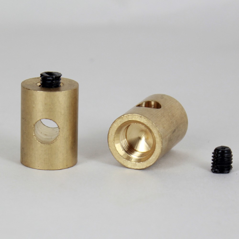1/8ips Female Swag Light Cord Bushing for SVT Type Wire - Unfinished Brass Questions & Answers