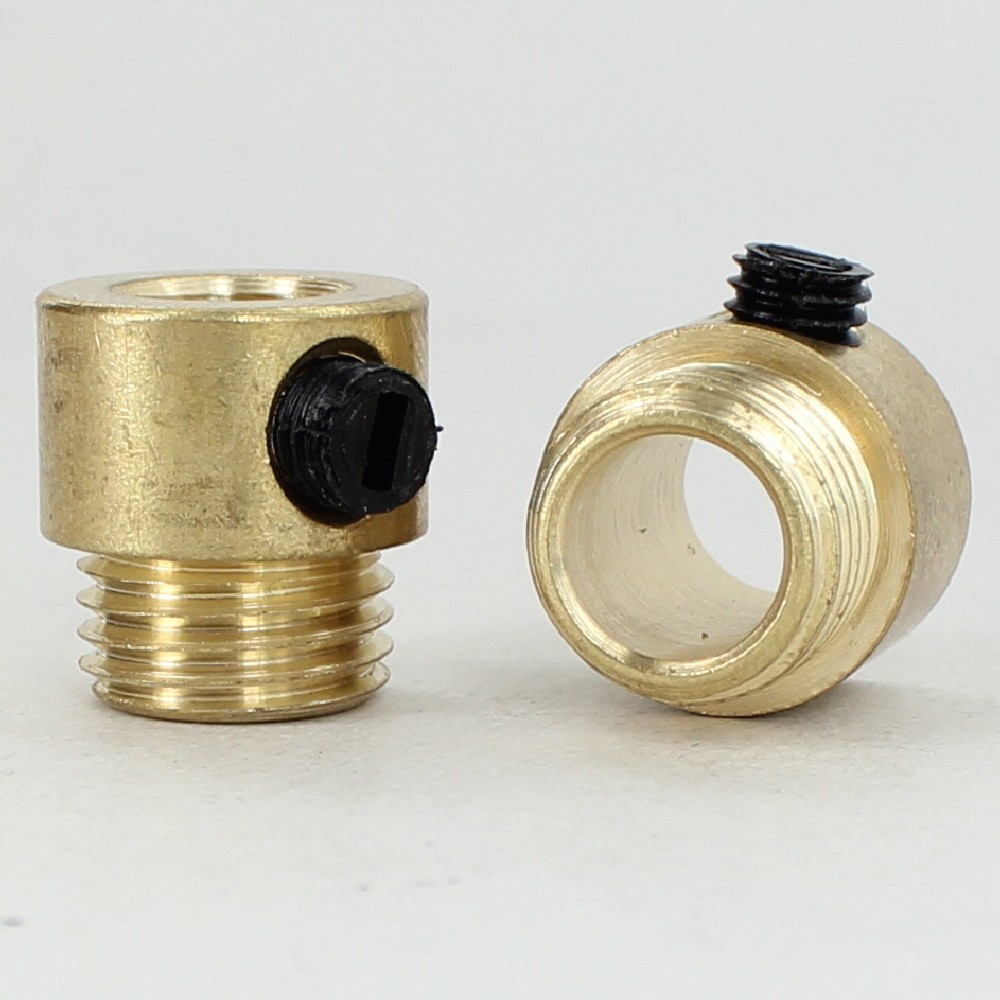 1/4ips. Male Threaded Strain Relief with Nylon Set Screw - Unfinished Brass Questions & Answers