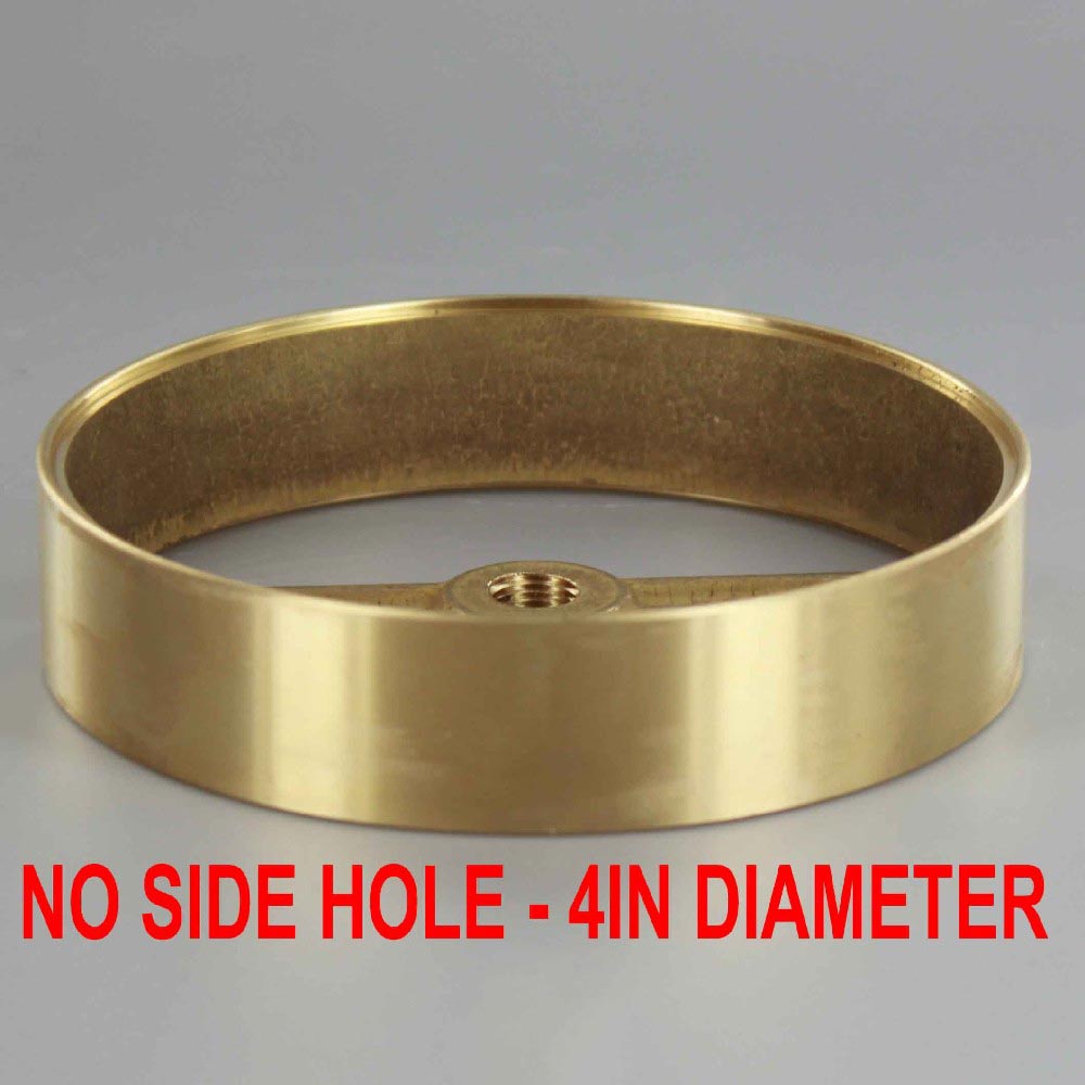 4in (100mm) Diameter with Blank No Side Hole Cast Brass Body Ring Questions & Answers