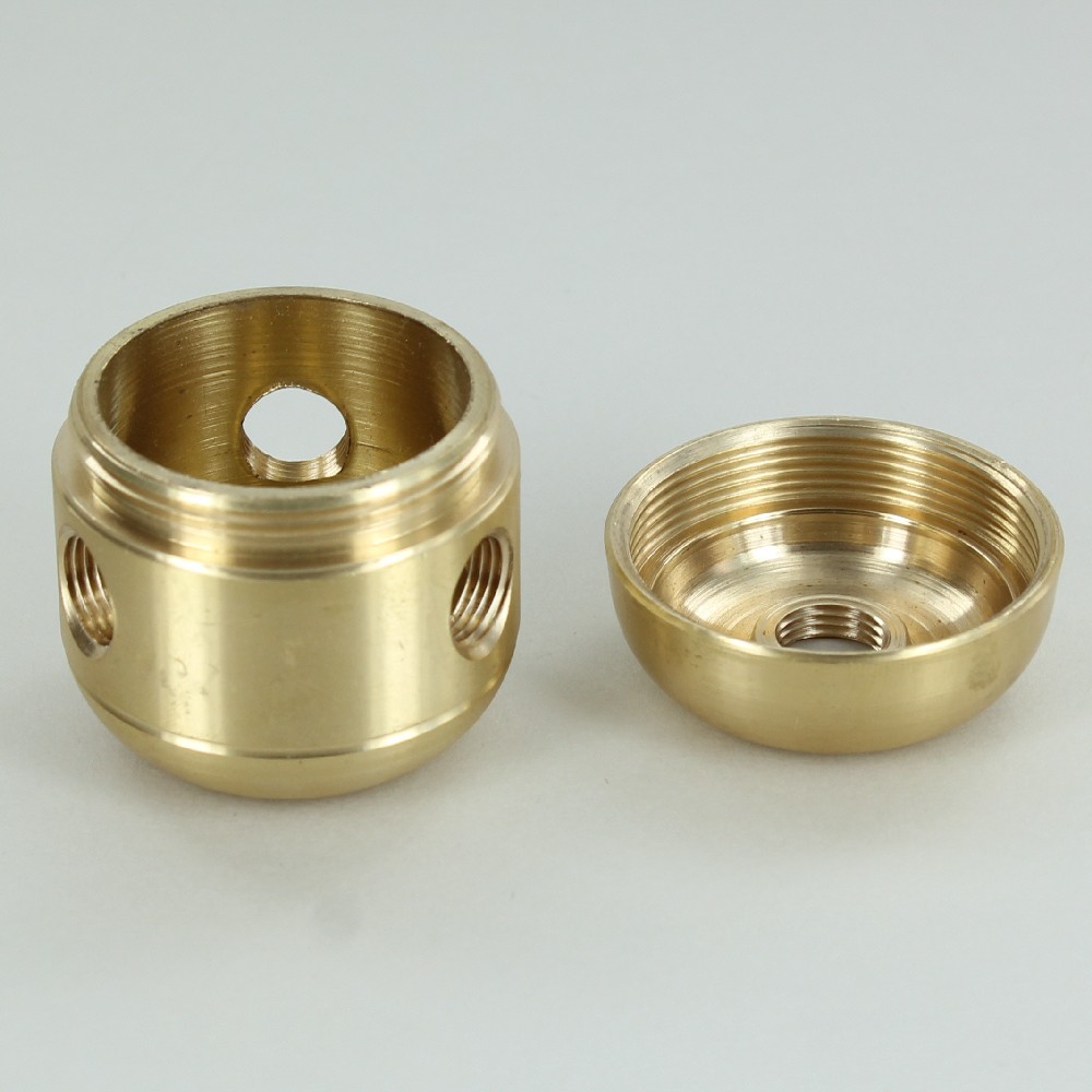 3 X 1/8ips. Side Holes - 1/8ips Bottom - Large Cluster Body - Unfinished Brass Questions & Answers