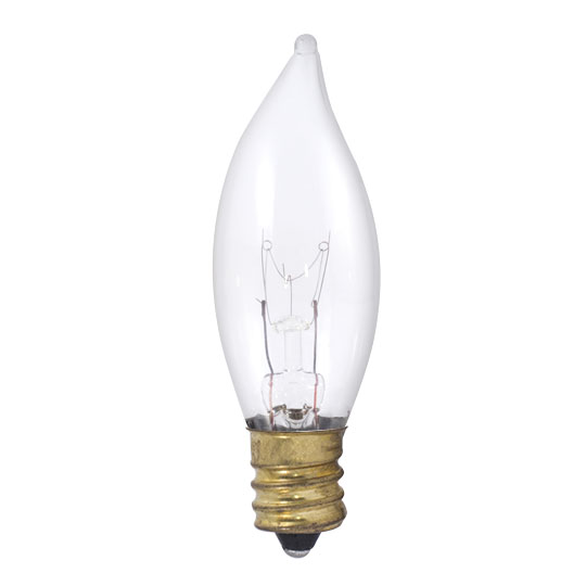 40W Clear E-12 Base 25mm. Flame Tip Bulb Questions & Answers