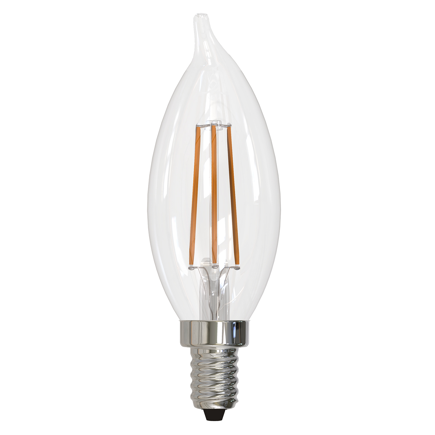 4.5W Led = 40W Incandescent Clear CA10 Flame E-12 Base Led Bulb Questions & Answers