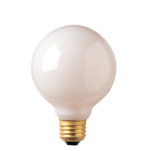 40W White E-26 Base G25 3-1/8in. Globe Bulb Questions & Answers