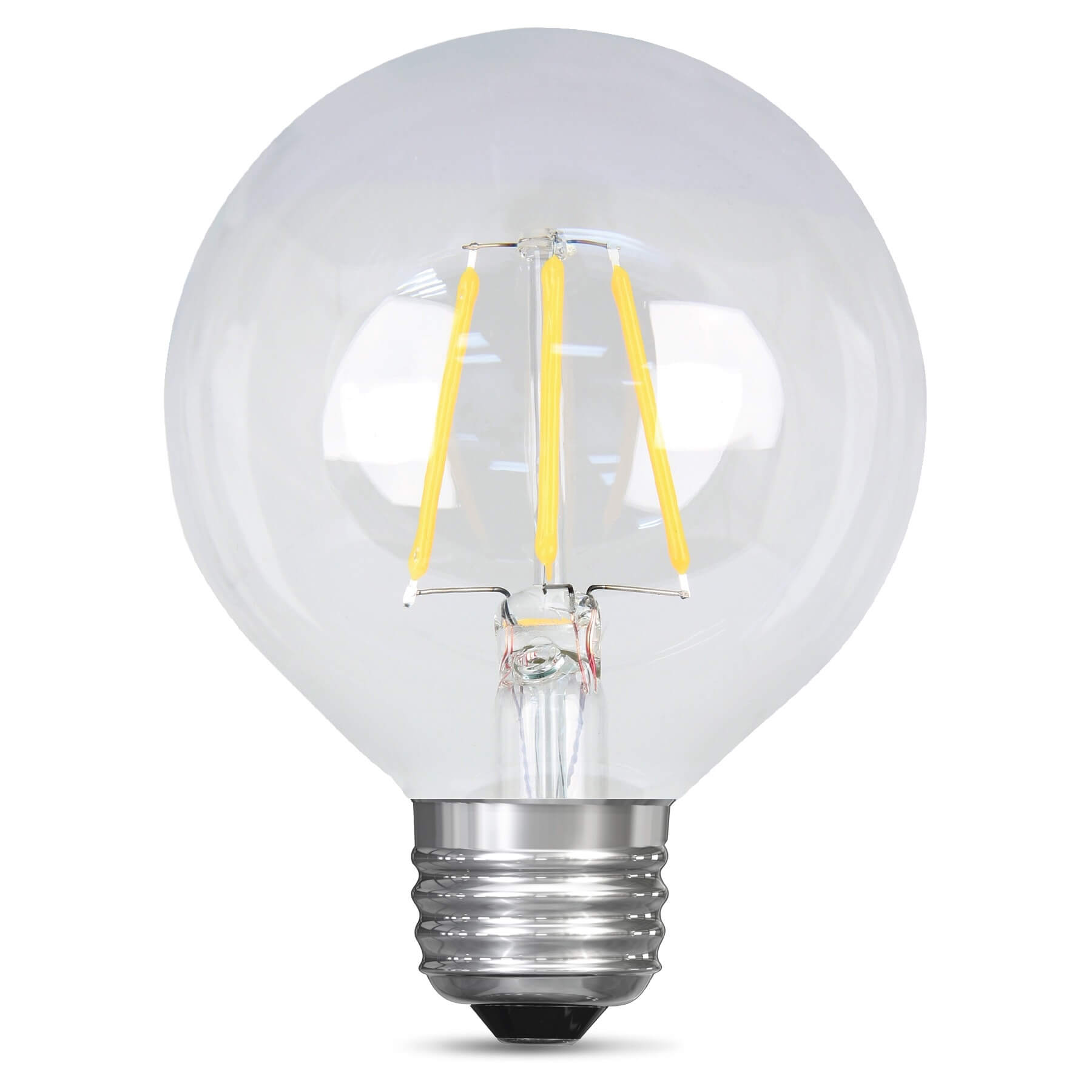 2.5W Clear Dimmable LED E-26 Base G25 Globe Bulb Questions & Answers