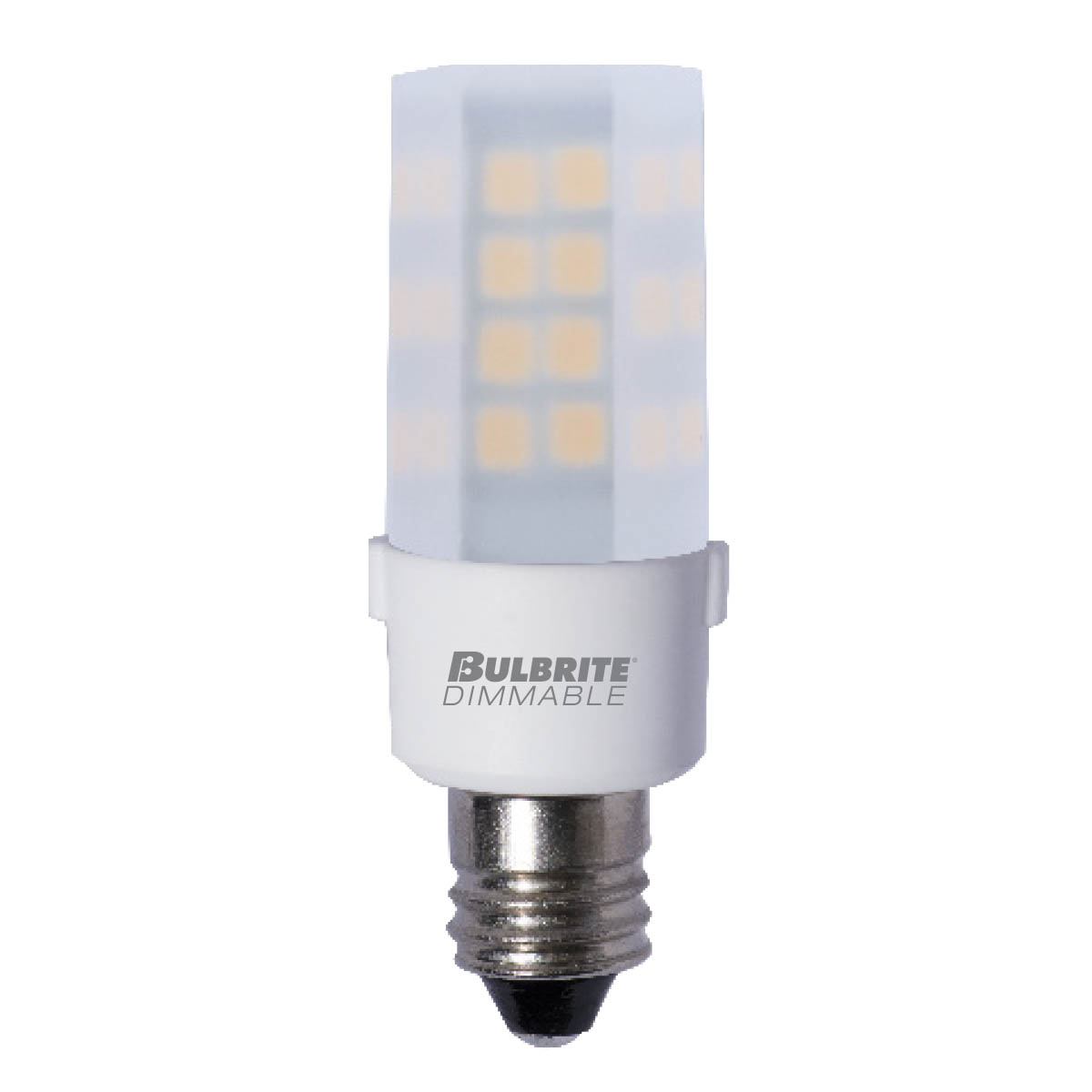 4.5 W LED Mini T6 Dimmable E12 Candelabra Screw Base Light Bulb 2700K - Frost Finish Questions & Answers