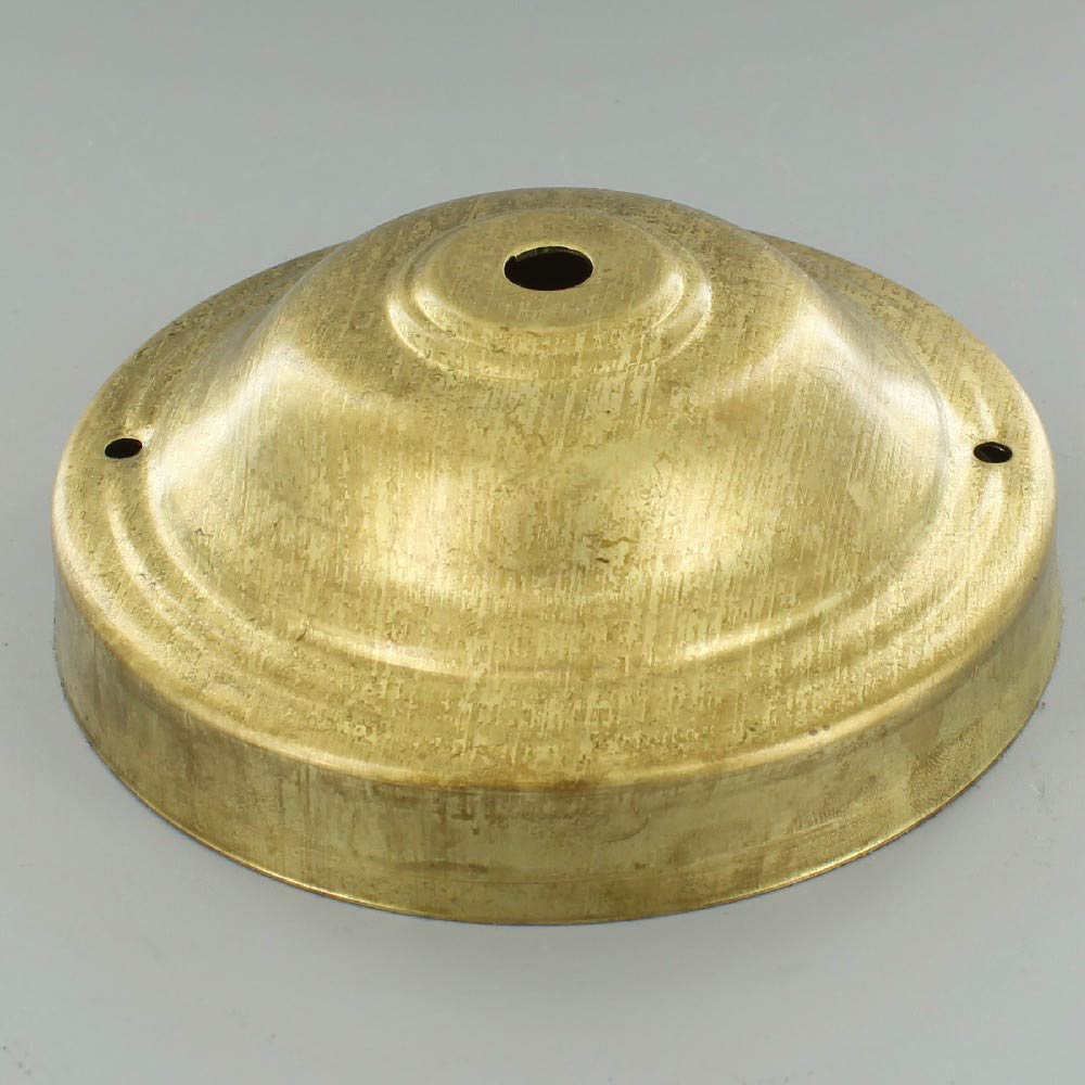 4-1/4in. Bar Holes - 5in Diameter Dome Canopy - Unfinished Brass Questions & Answers