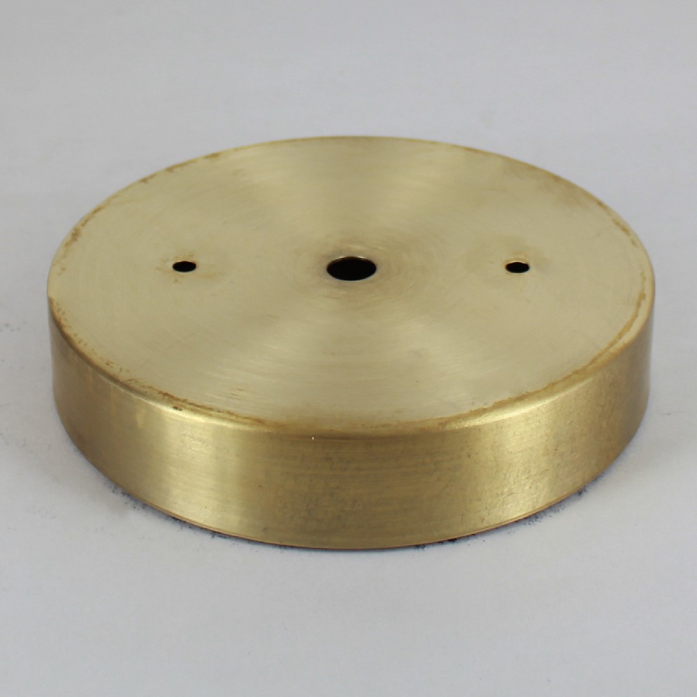 2-3/4in Bar Holes - Flat Brass Canopy - Unfinished Brass Questions & Answers