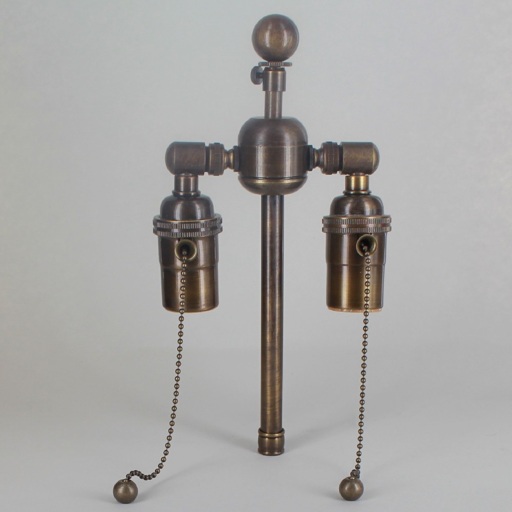 Antique Brass Finish Large Body Cluster with 6in. Stem and 1in. Ball Finial Questions & Answers