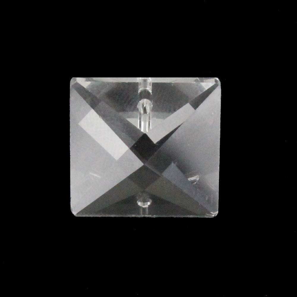 22mm (7/8in) Square Faceted Two Hole Mounting Crystal Jewel Questions & Answers