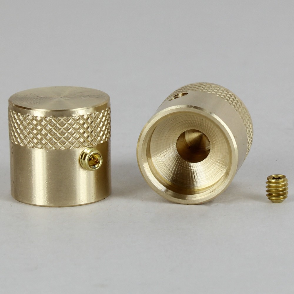 11/16in H x 3/4in W Knurled Dimmer Knob Unfinished Brass With Set Screw Questions & Answers