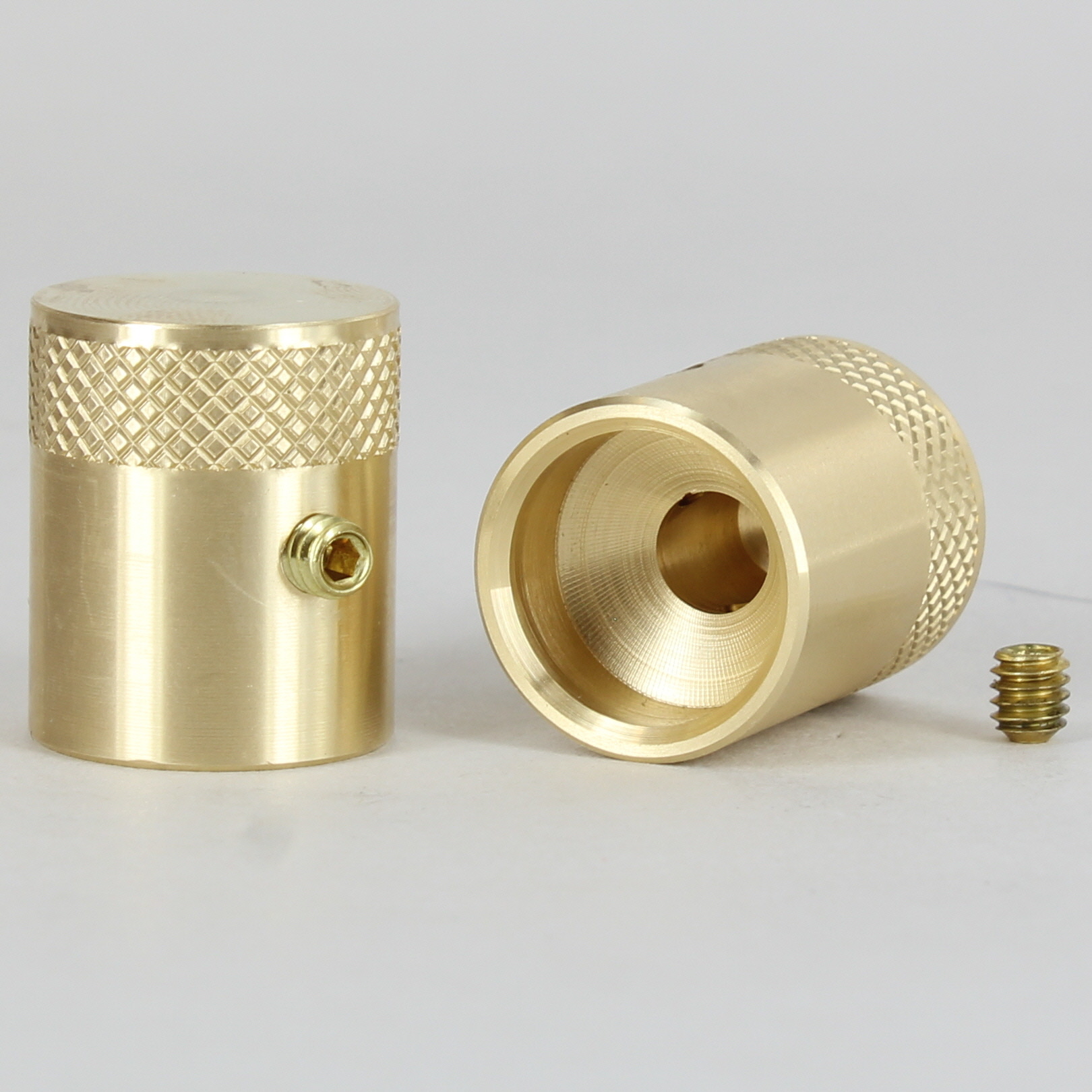 7/8in. x 3/4in. Diamond Knurled Dimmer Knob Unfinished Brass With Set Screw Questions & Answers