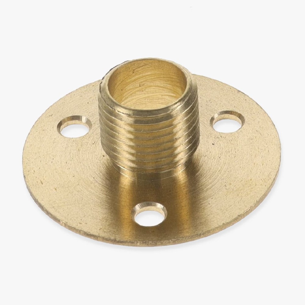 What is the thickness of material the flange itself? (base plate w/ 3 screw holes)  Will the CRTSE2-12 fit over?