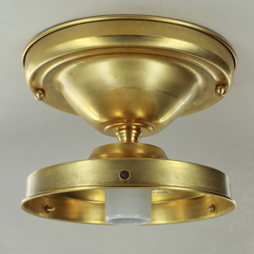 6in. Fitter Semi-Flush Lighting Fixture - Unfinished Brass Questions & Answers