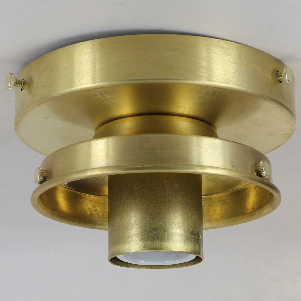 4in Fitter Flush Mount E-26 Fixture Brass Questions & Answers