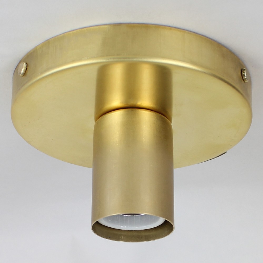 1 Light Flush Surface Mount Raw Brass Fixture Questions & Answers