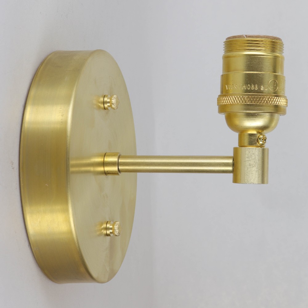 Wall Sconce with Keyless UNO Threaded Lamp Socket - Unfinished Brass Questions & Answers