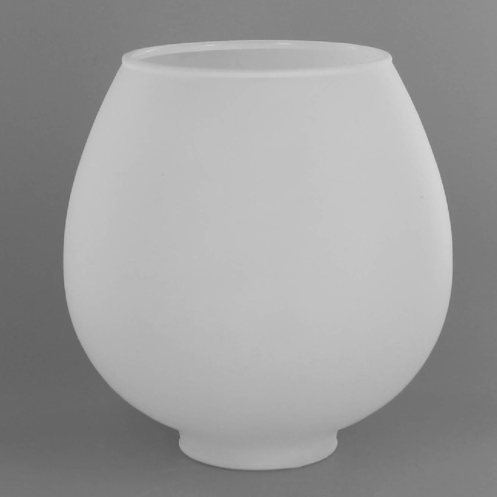 Open Frosted White Brandy Shade with 2 in. filled brace- FOR Use With Fitter Screw Holders. *