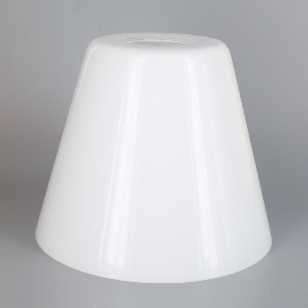 White Glass Cone Shade With 1-5/8in Hole For Use With CUC100 Series Cup Questions & Answers