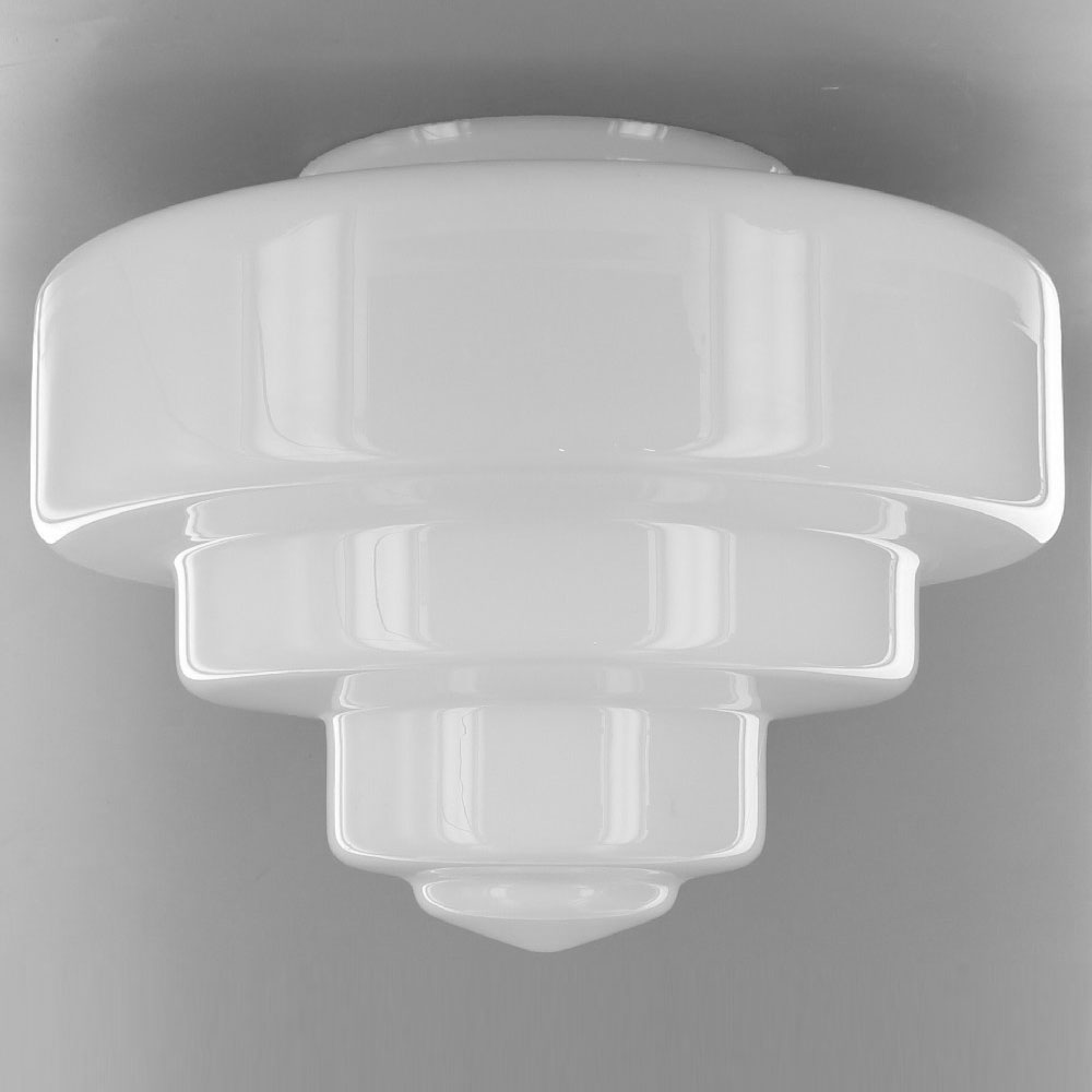 12in. Opal Milk White Wedding Cake Glass Shade with 6in. Neck Questions & Answers