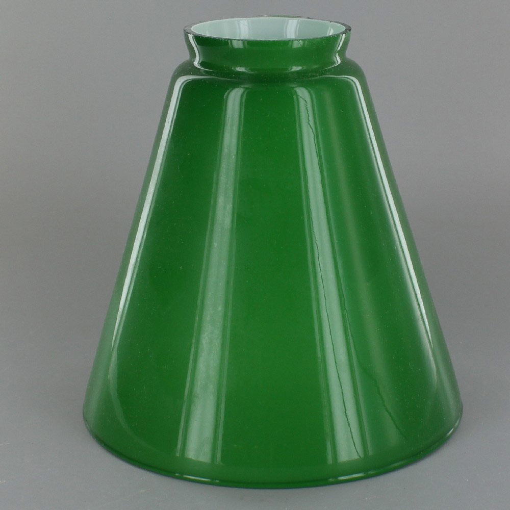 Green Cone Glass Shade with 2-1/4in. Neck Questions & Answers