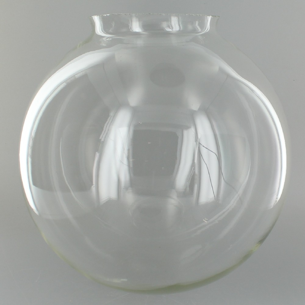 8in. Hand Blown Clear Glass Ball with 4in. Neck - USA Questions & Answers