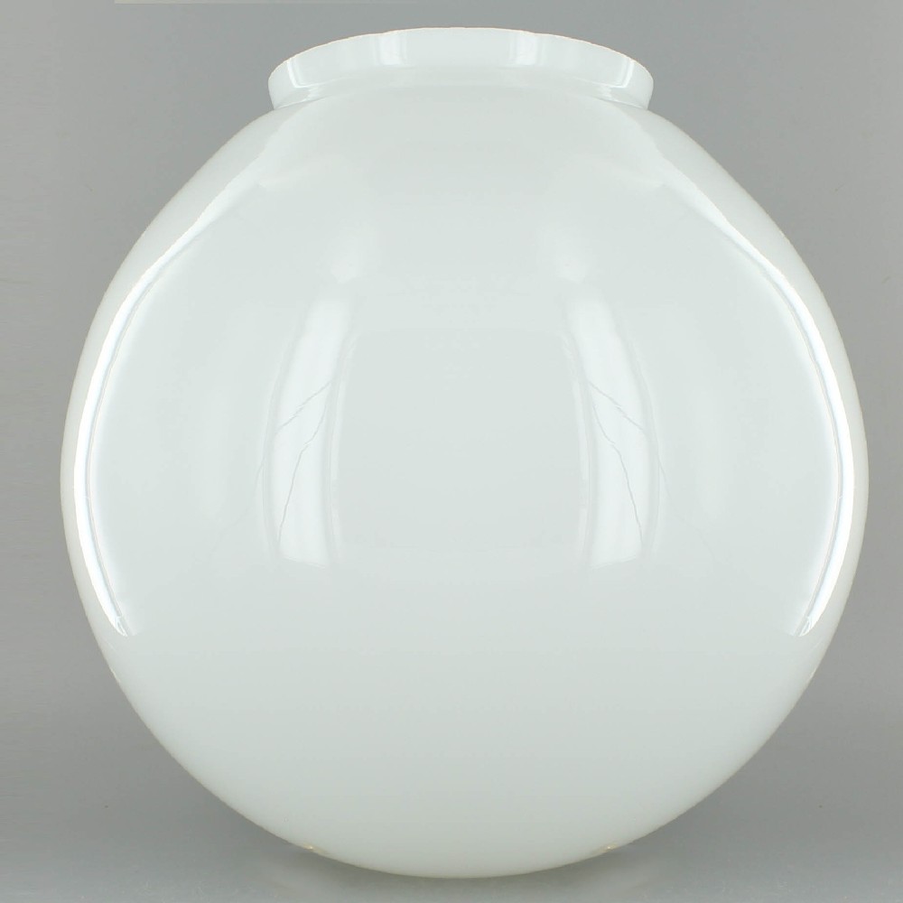 10in. Hand Blown Opal Gloss Glass Ball with 5in. Neck - USA Questions & Answers