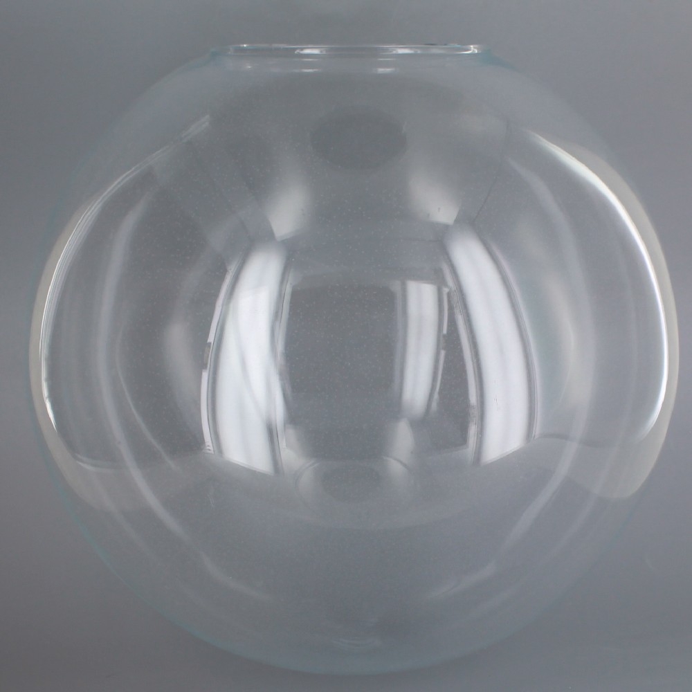 10in Hand Blown Neckless Glass Ball with 4in. Neckless Opening - Clear Questions & Answers