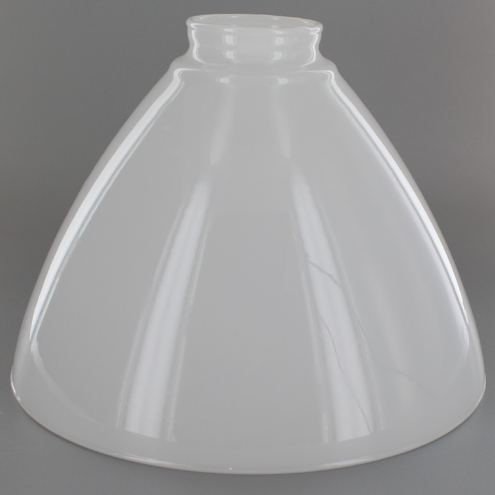 8in. Top Hand Blown IES Opal Glass Shade with 2-1/4in. Neck Questions & Answers