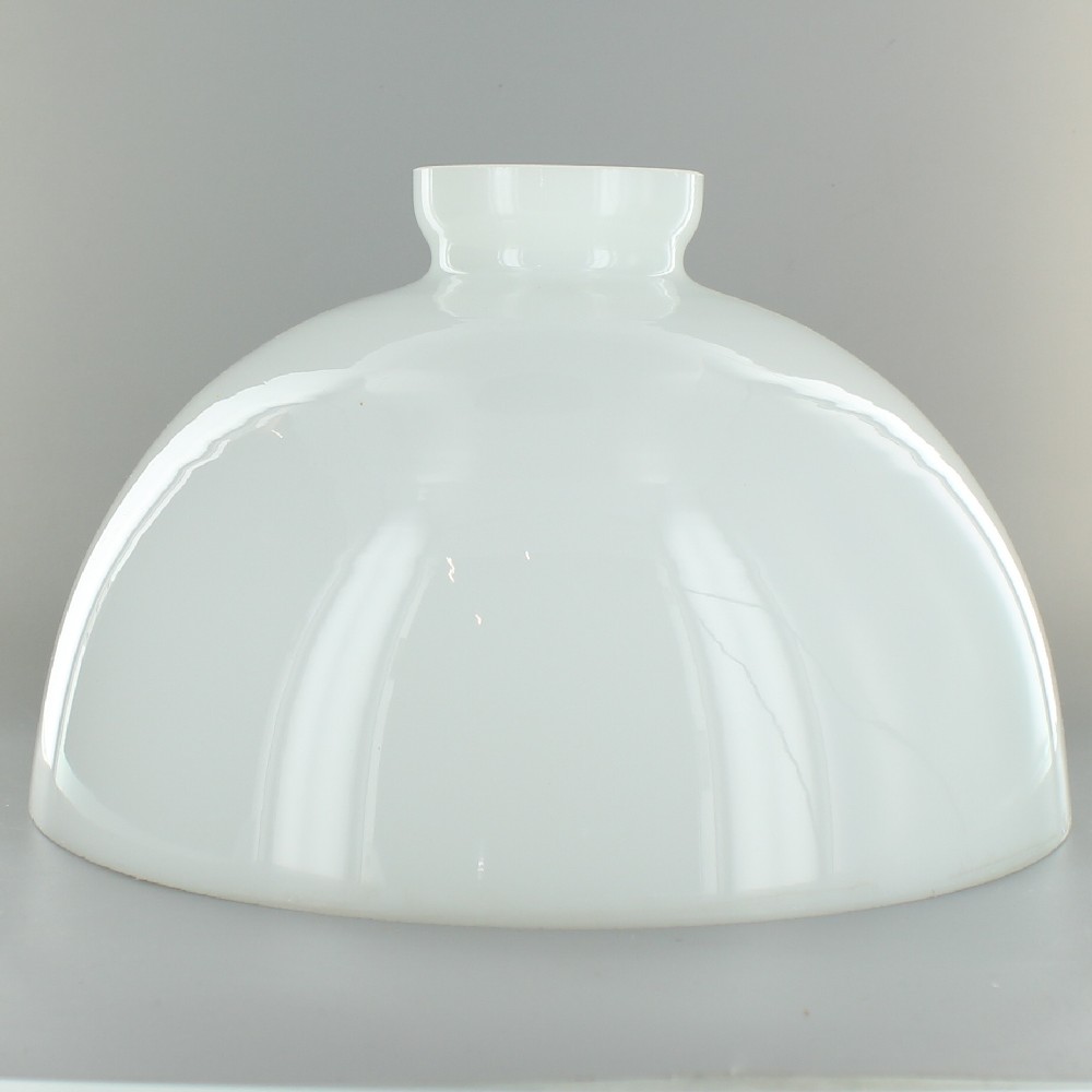 10in. Top Hand Blown IES Opal Glass Shade with 2-7/8in. Neck - USA Questions & Answers