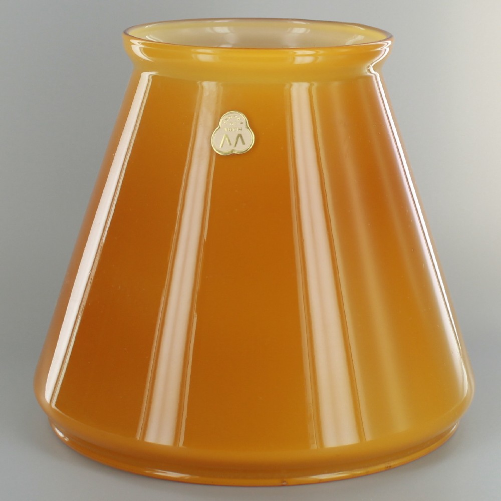 Cased Amber Tapered Student Shade with 6-7/8IN. Neck Questions & Answers